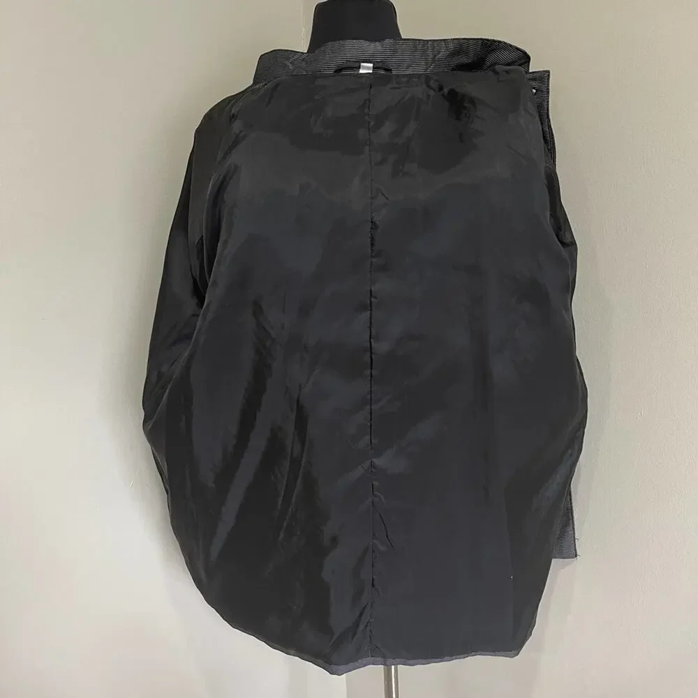 FLORENZI Collection Vintage 80s 90s Black Gray Blazer Jacket Size XL - Picture 6 of 13